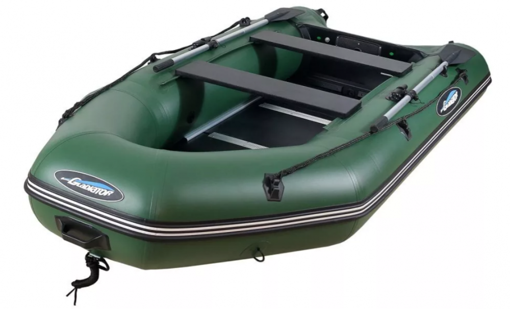 МОТОРНО-ГРЕБНАЯ ЛОДКА ПВХ GLADIATOR А 340 ТК С ФАНЕРНЫМ ПОЛОМ в Первоуральске