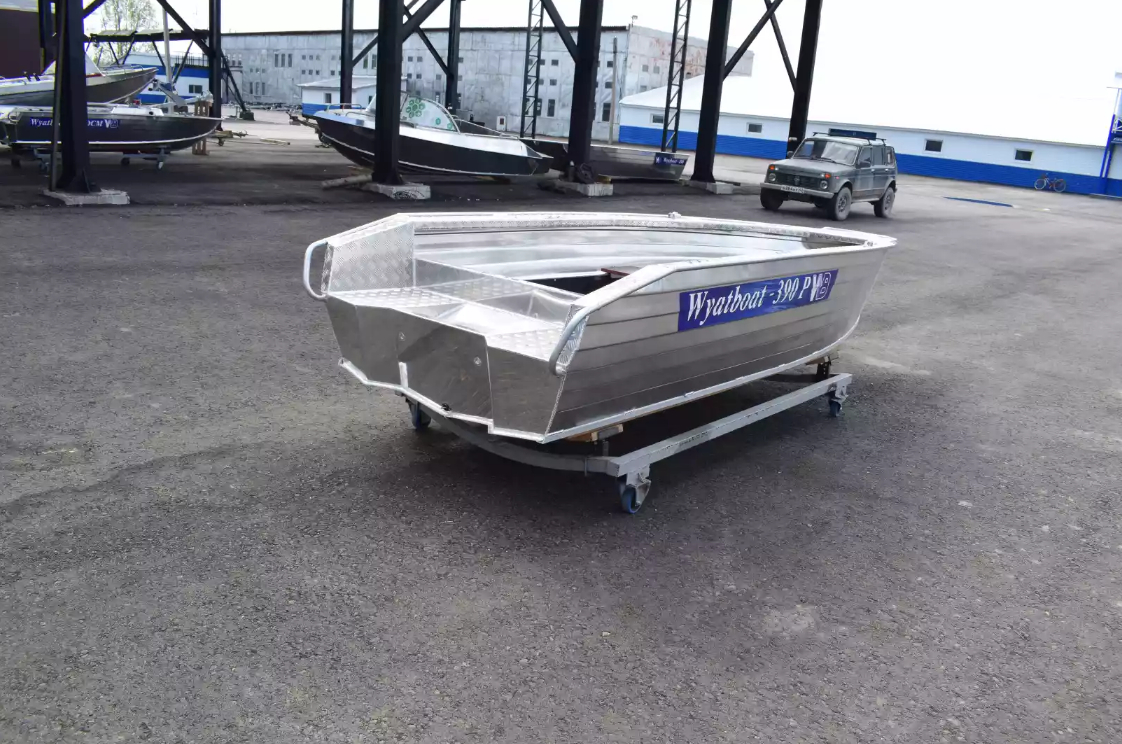 Алюминиевая лодка Wyatboat-390Р Увеличенный борт в Первоуральске