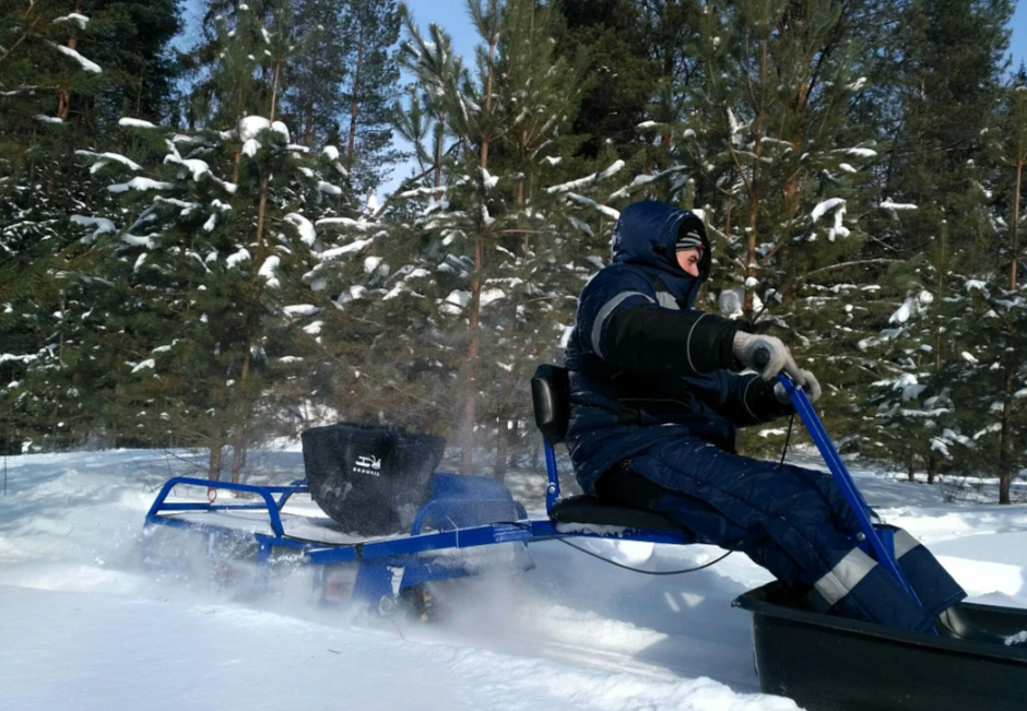 Мотобуксировщик толкач Альбатрос-XL8 с модулем. С фарой, тележки в Первоуральске