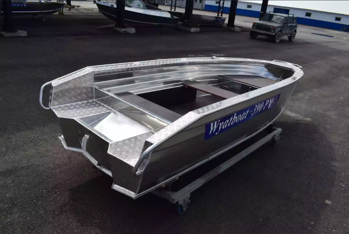 Алюминиевая лодка Wyatboat-390Р Увеличенный борт в Первоуральске