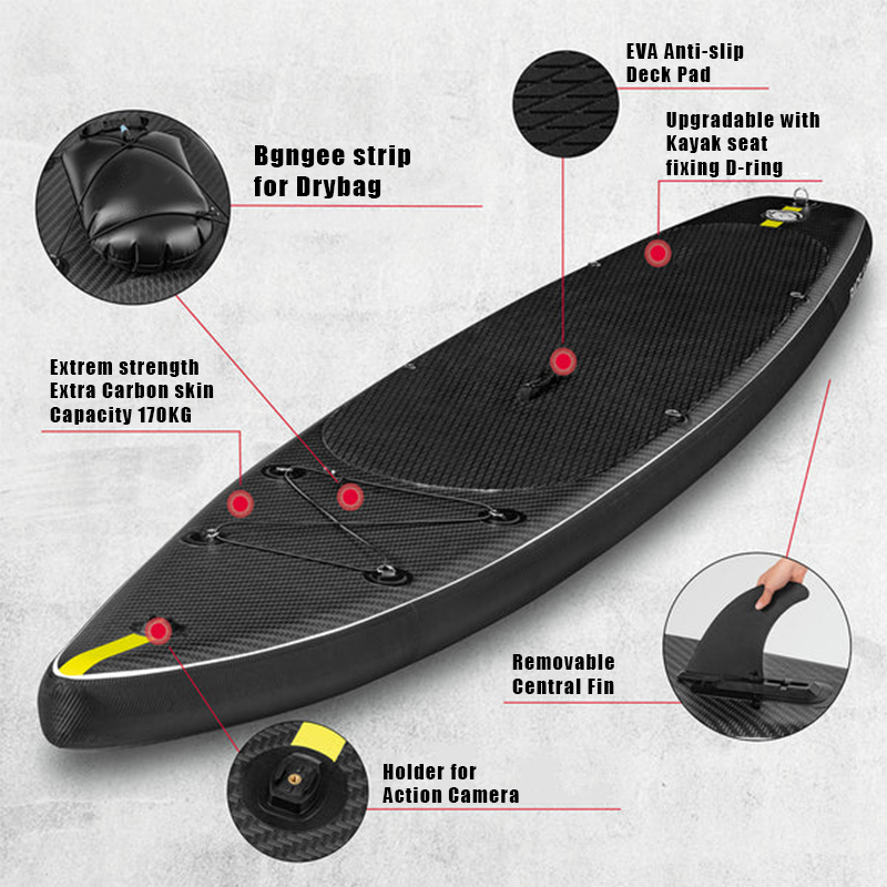 SUP (САП) ДОСКА MISHIMO CARBON DARKSIDE 10.6’ (325СМ) в Первоуральске