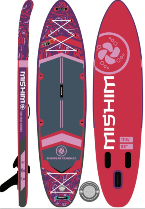 SUP (САП) Доска MISHIMO PRO-MAX Viva Magenta 10.8’ (330см) в Первоуральске