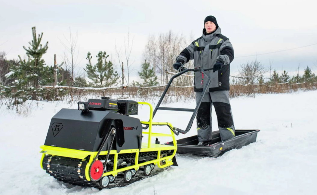 Мотобуксировщик Бурлак ХОЗЯИН-1 (капот ткань) в Первоуральске