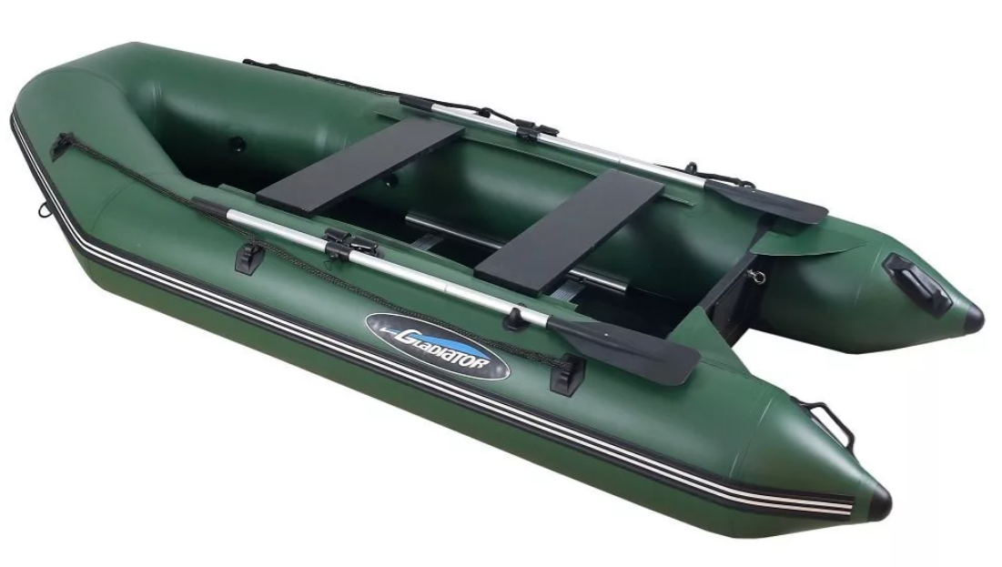 МОТОРНО-ГРЕБНАЯ ЛОДКА ПВХ GLADIATOR А 340 ТК С ФАНЕРНЫМ ПОЛОМ в Первоуральске