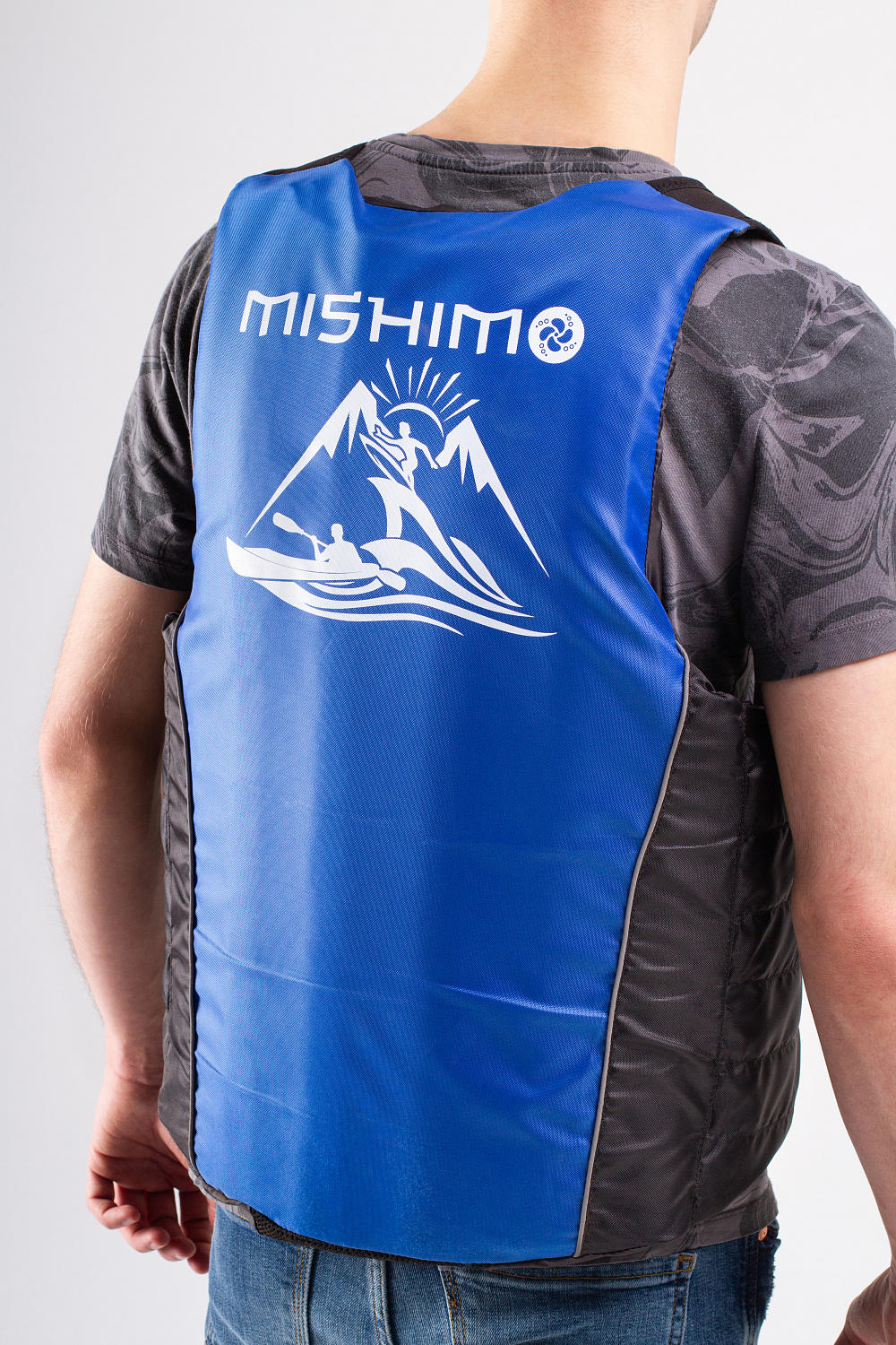 Жилет спасательный MISHIMO PRO Премиум качества Черно-синий в Первоуральске