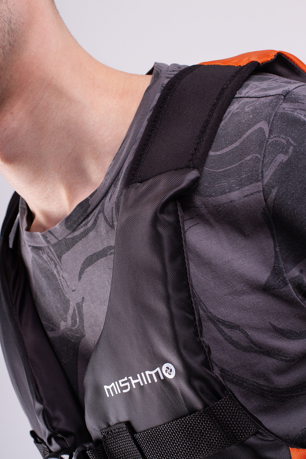 Жилет спасательный MISHIMO PRO Премиум качества Черно-оранжевый в Первоуральске