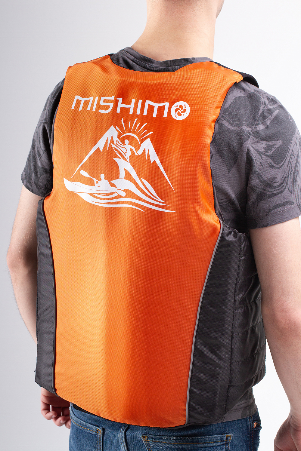 Жилет спасательный MISHIMO PRO Премиум качества Черно-оранжевый в Первоуральске